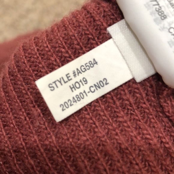 Madewell Baybrook Sweater Size Small Red Lantern Sleeve Pullover - Picture 8 of 11